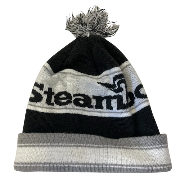 Steamboat Black and Gray Knit Ski Beanie - Picture 1 of 10